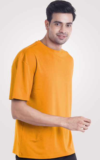 Plain Mustard Yellow Over Size T-Shirt