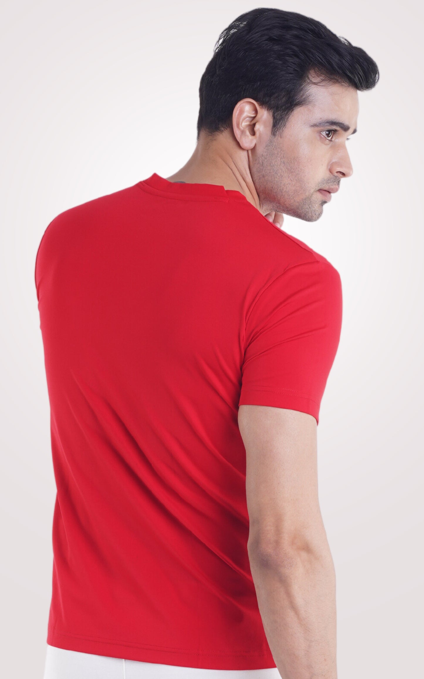 Red Plain Half Sleeve T-Shirt