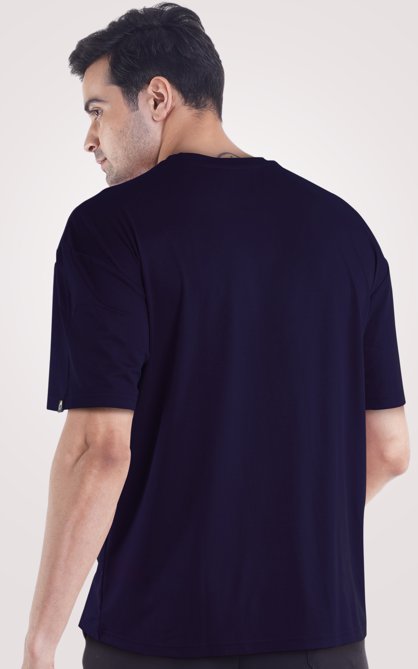 Navy Blue Over Size Plain T-Shirt