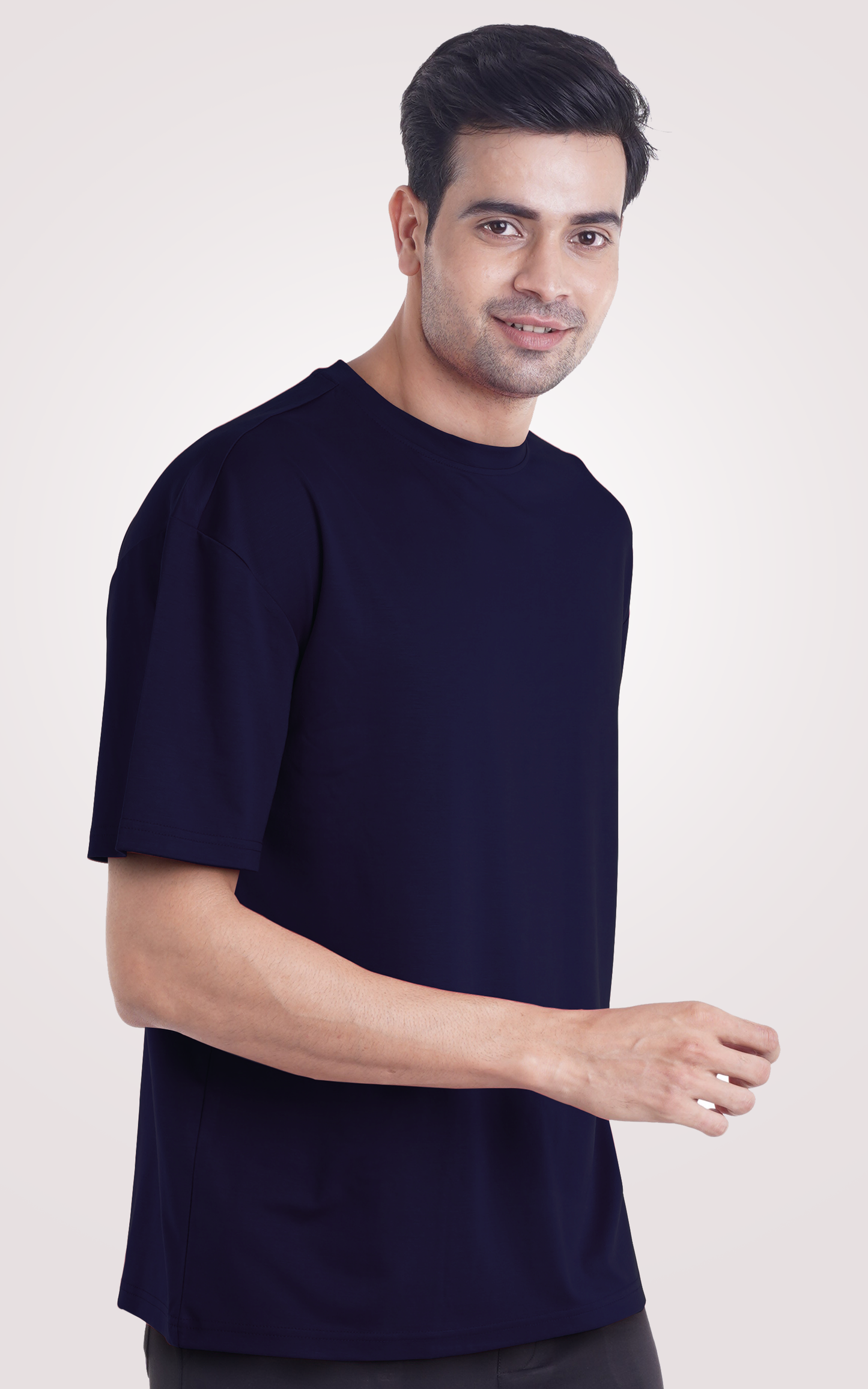 Navy Blue Over Size Plain T-Shirt