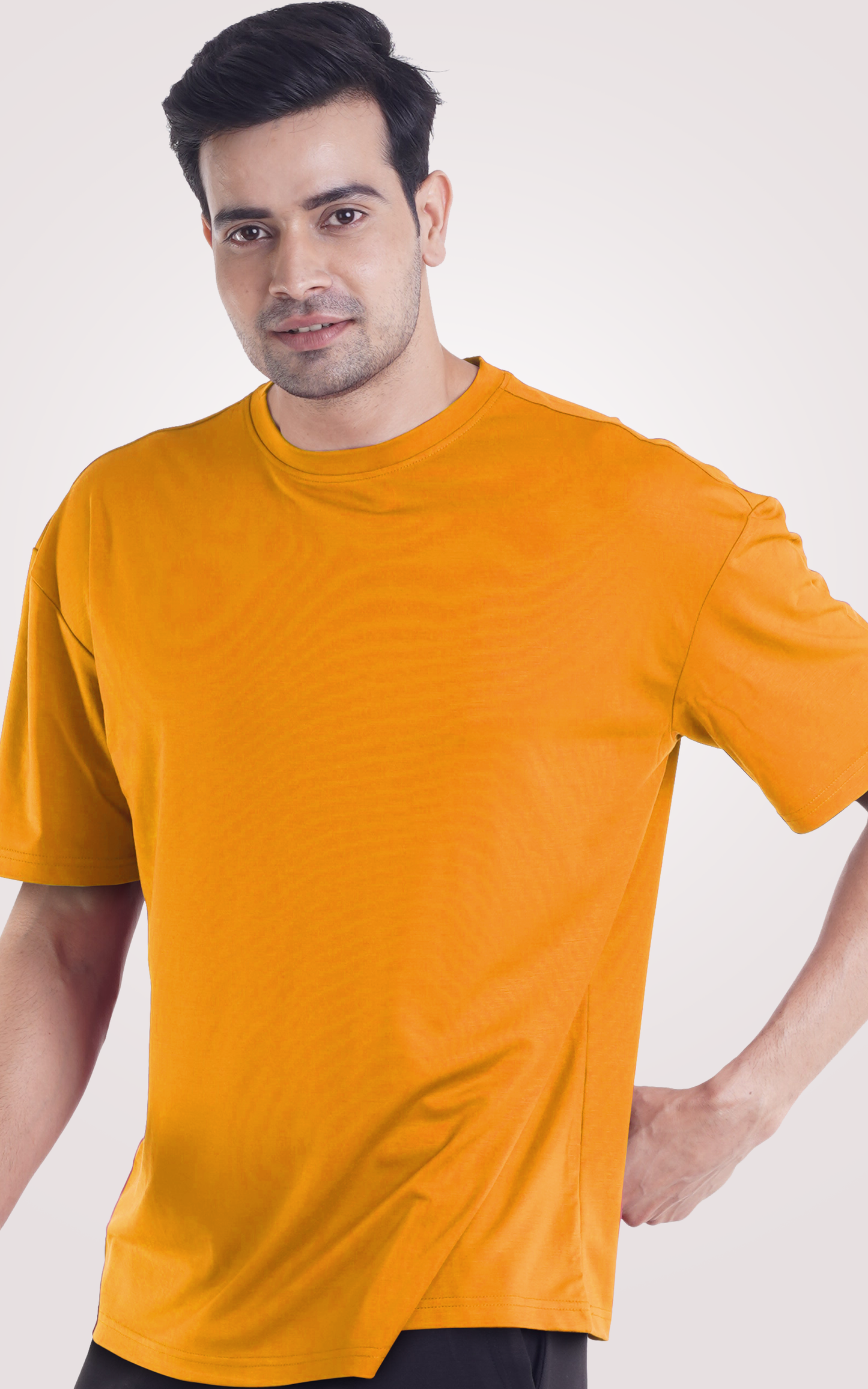 Plain Mustard Yellow Over Size T-Shirt