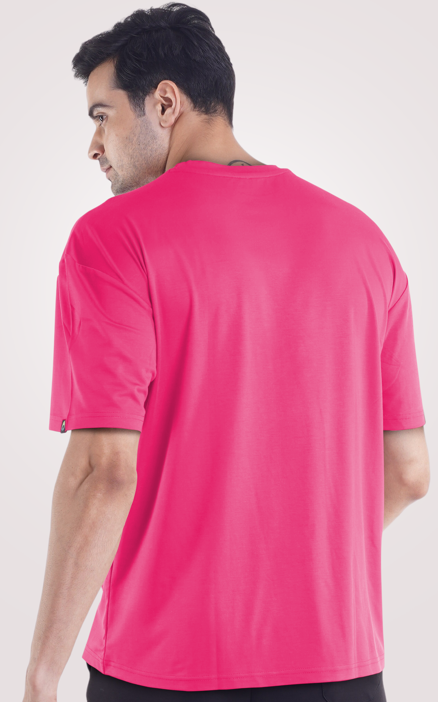 Cooldown Plain Strawberry Pink Oversized  T-Shirt
