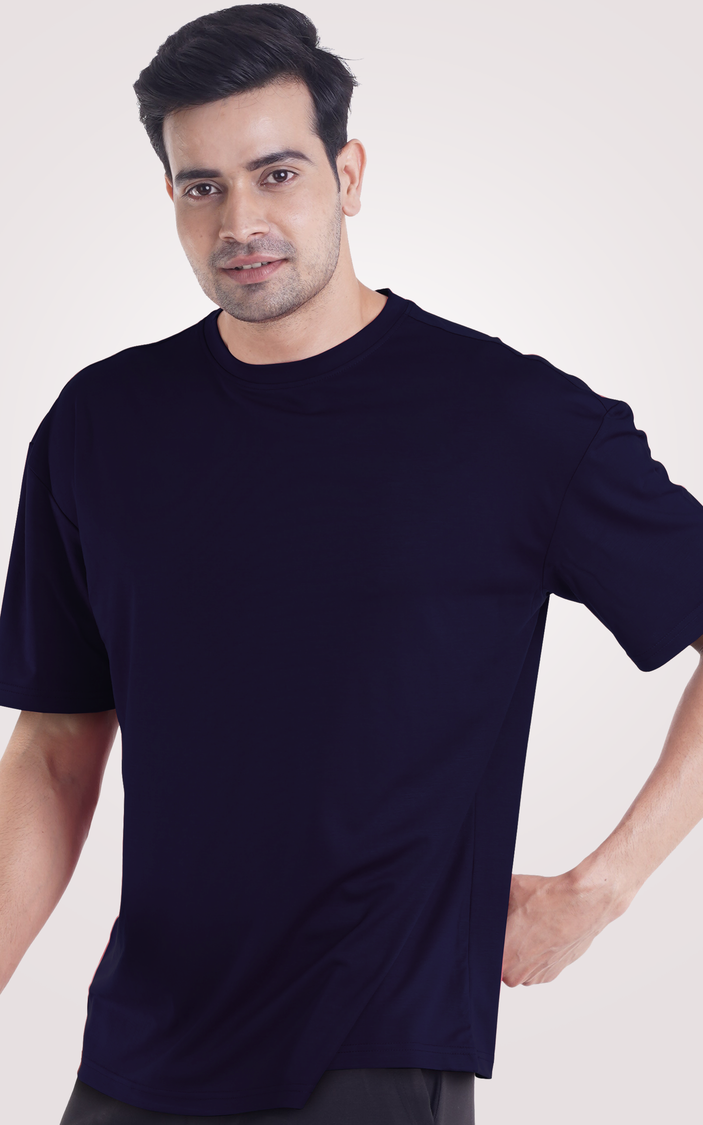 Navy Blue Over Size Plain T-Shirt