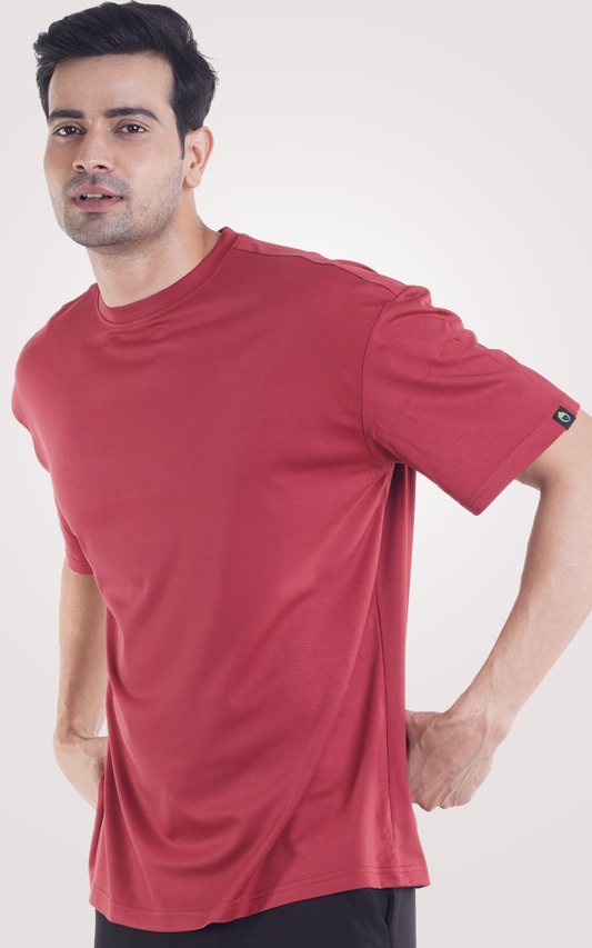 Plain Maroon Over Size T-Shirt
