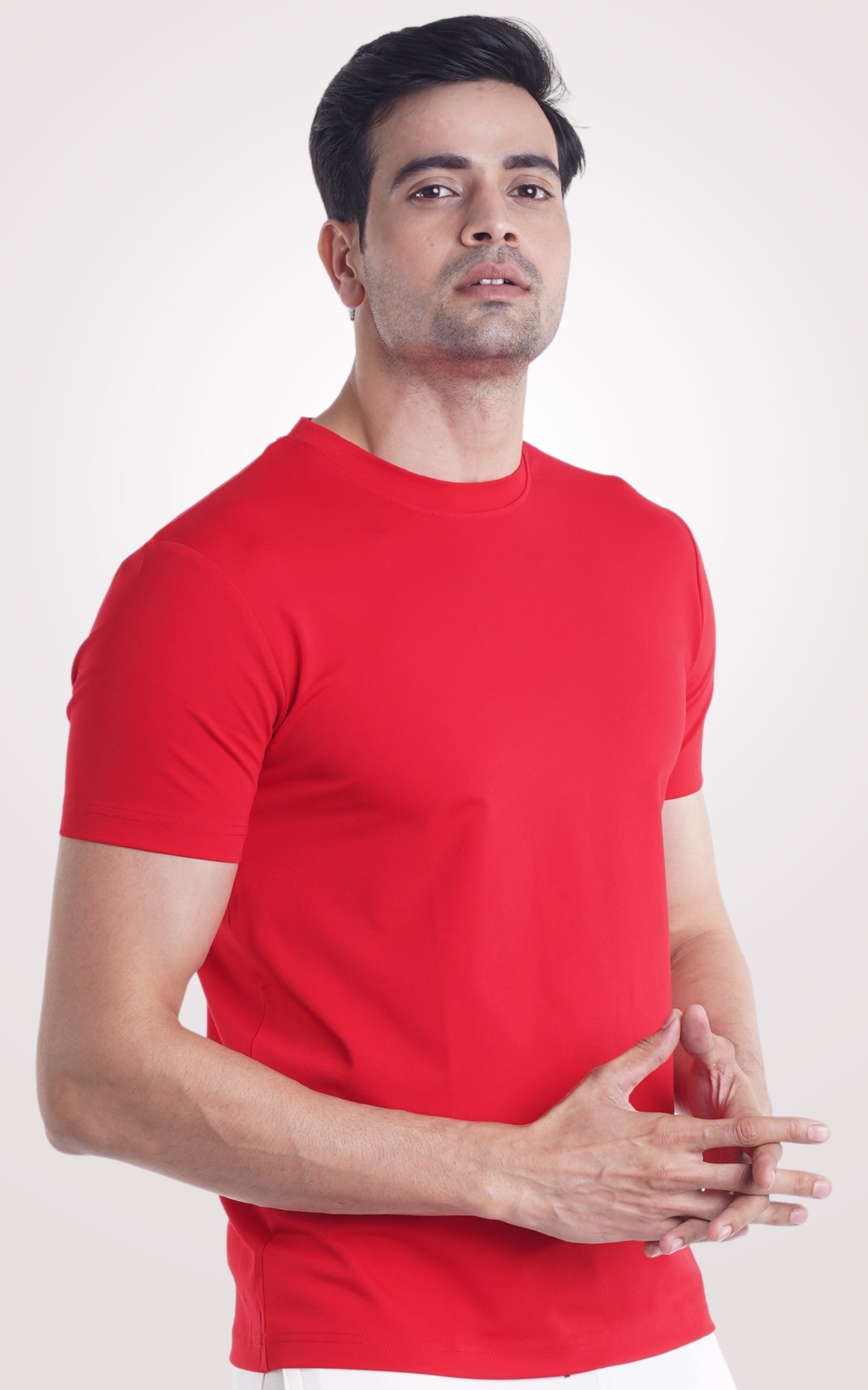 Red Plain Half Sleeve T-Shirt