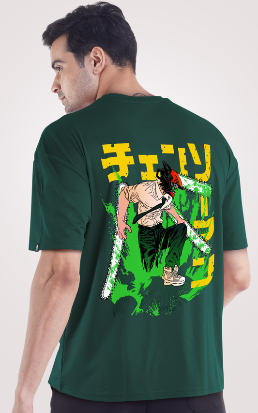 Chainsaw Man Denji Anime Printed Over Size T-Shirt