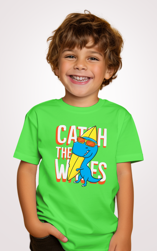 Catch the Waves Printed Pista Kid T-shirt