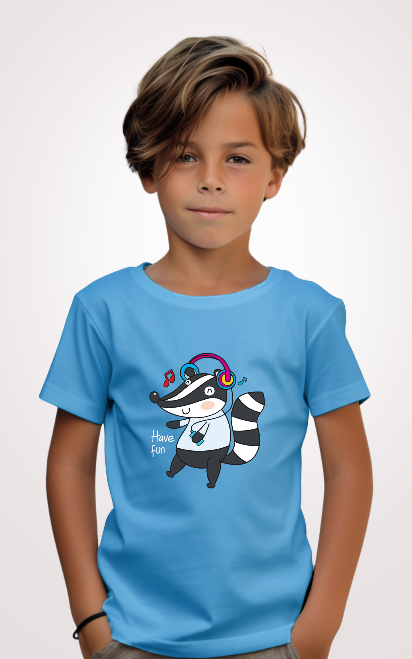 Have fun Sky Blue Kid Tshirt