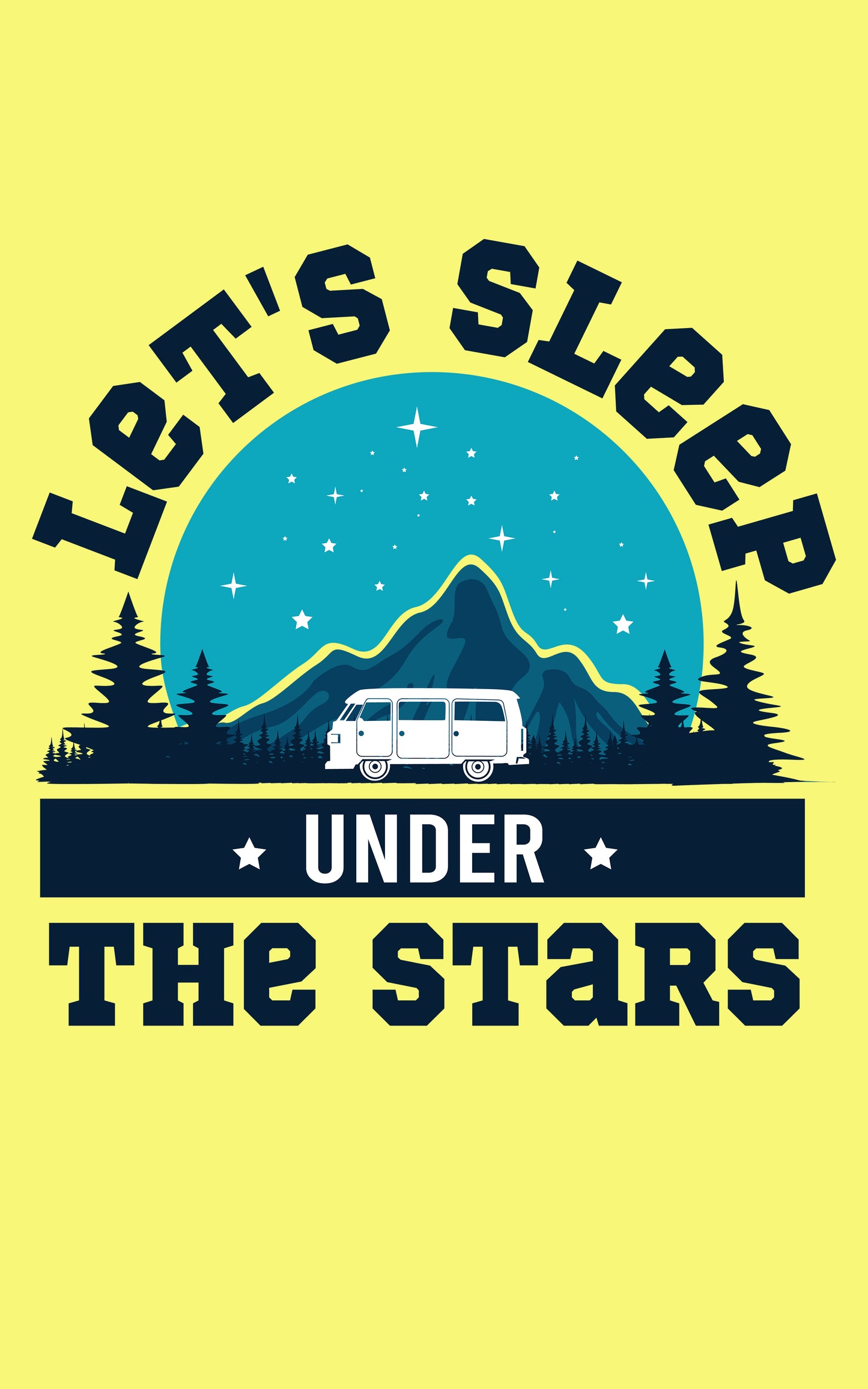 Lets Sleep Under the Stars Half T-shirts