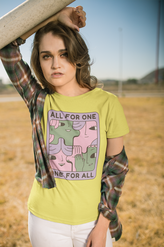 All for One for all Half Sleeve T-shirts