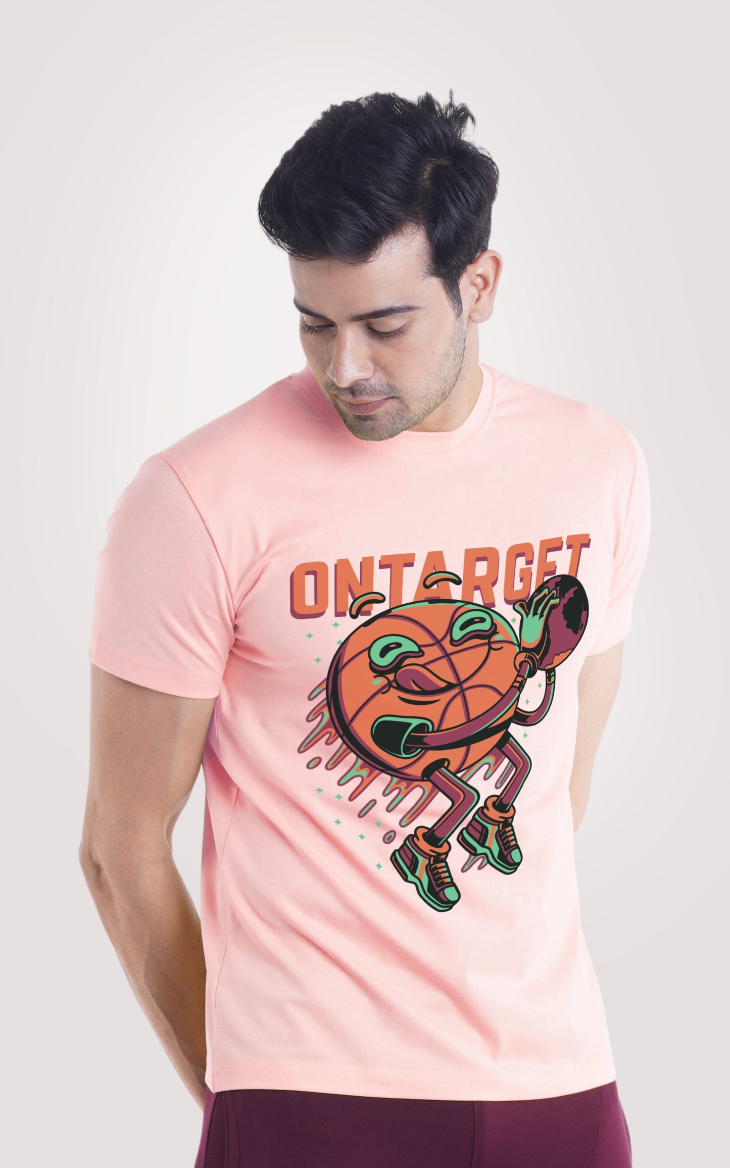 On Target Half Sleeves T-shirts