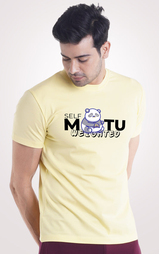 Self Motu Weighted Half Sleeves T-shirts