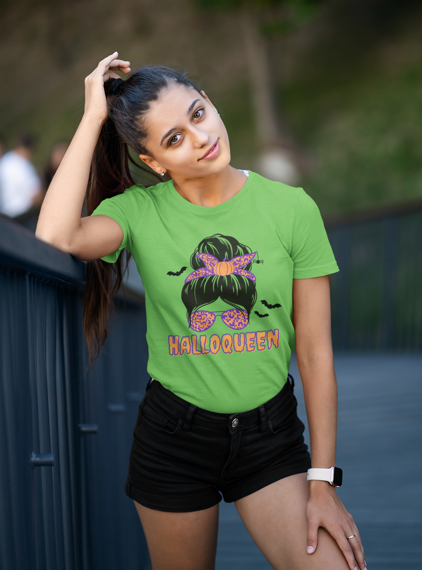 Halloqueen Women Half Sleeves T-shirts