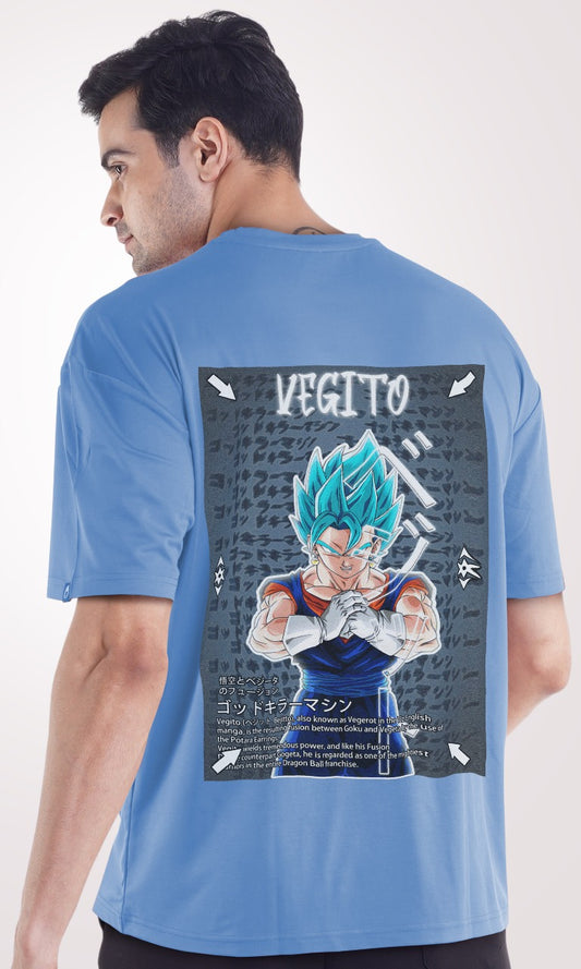 Vegito Anime Printed Oversized Tshirt