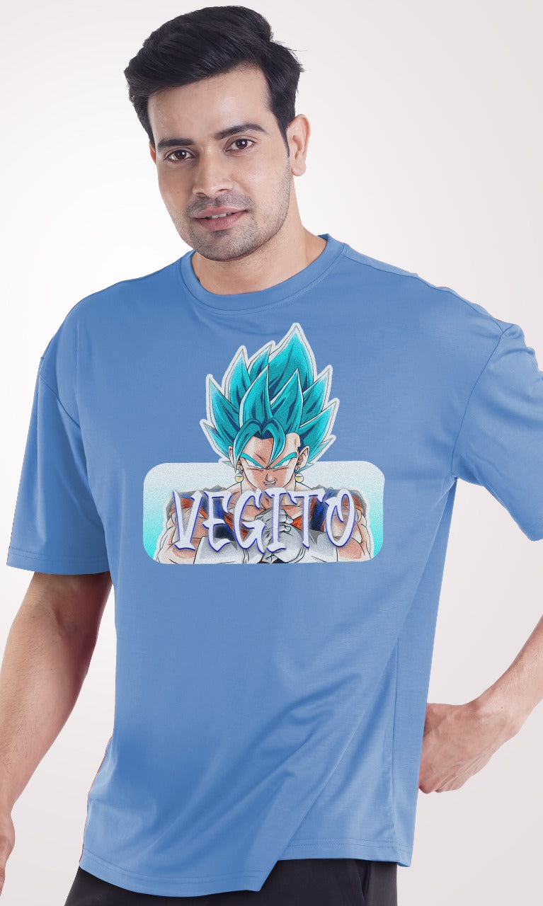 Vegito Anime Printed Oversized Tshirt